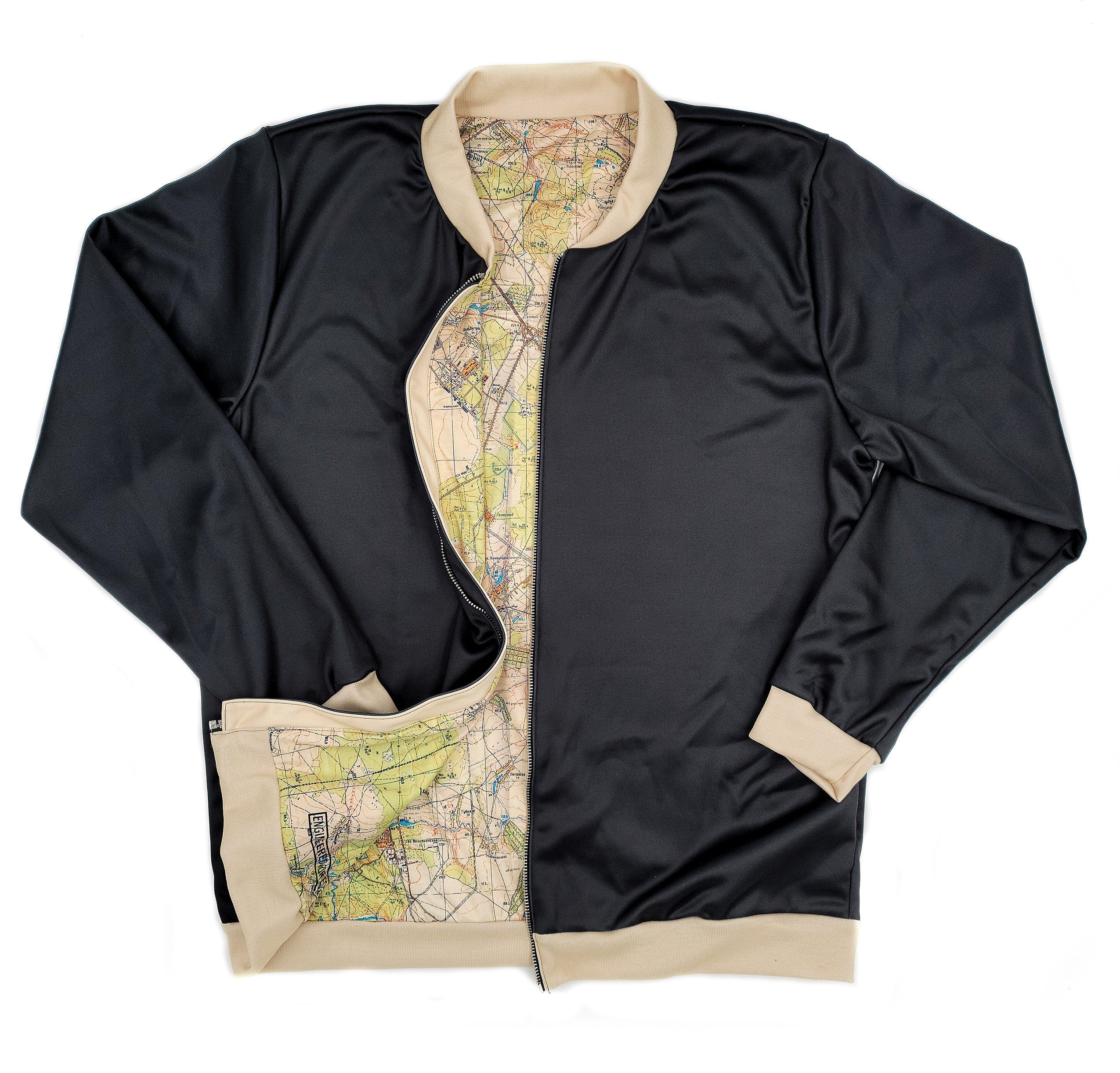 BOMBER JACKET - LIGHTWEIGHT BLACK & TAN | PROLEVEL®